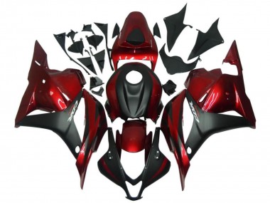Online 2009-2012 Honda CBR600RR Motorcycle Fairings - Red Matte Black Canada