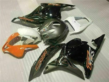 Online 2009-2012 Honda CBR600RR Motorcycle Fairings - White Orange Glossy Black Canada