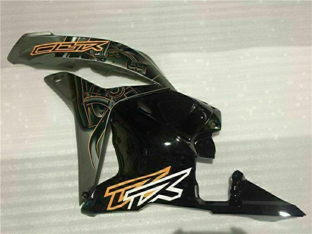 2009-2012 Honda CBR600RR Motorcycle Fairings - White Orange Glossy Black Canada