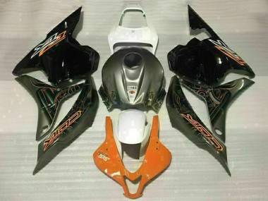 Online 2009-2012 Honda CBR600RR Motorcycle Fairings - White Orange Glossy Black Canada