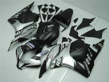 Online 2009-2012 Honda CBR600RR Motorcycle Fairings - Silver Matte Black Repsol Canada