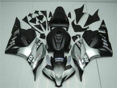 Online 2009-2012 Honda CBR600RR Motorcycle Fairings - Silver Matte Black Repsol Canada