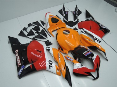 Online 2009-2012 Honda CBR600RR Full Motorcycle Fairing Kits - Orange White Red Glossy Black Repsol Canada