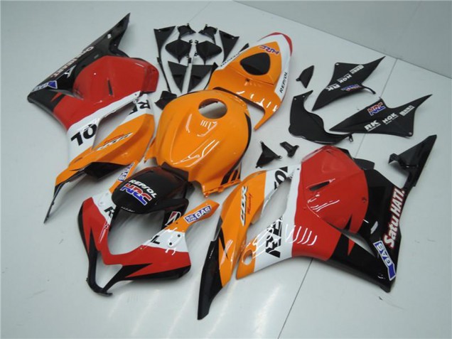 2009-2012 Honda CBR600RR Full Motorcycle Fairing Kits - Orange White Red Glossy Black Repsol Canada