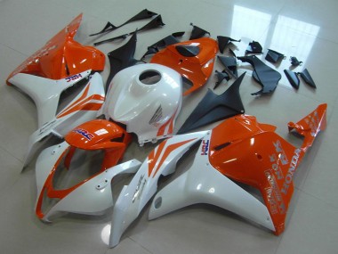 Online 2009-2012 Honda CBR600RR Motorcycle Fairings - White Orange HRC Canada