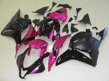 Online 2009-2012 Honda CBR600RR Motorcycle Fairings - Pink Glossy Black Matte Black Canada