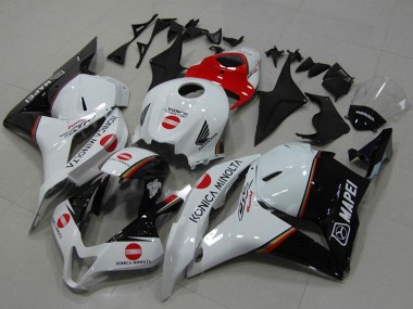 Online 2009-2012 Honda CBR600RR Motorcycle Fairings - White Red Glossy Black Konica Minolta Canada