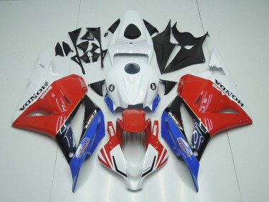 Online 2009-2012 Honda CBR600RR Motorcycle Fairings - White Red Blue Glossy Black Motul Canada