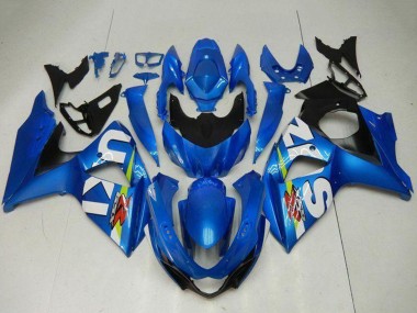 Online 2009-2016 Suzuki GSXR 1000 Motorcycle Fairing Kits - Blue Green White Canada