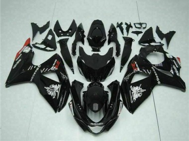 Online 2009-2016 Suzuki GSXR 1000 Motorcycle Fairings - Glossy Black Red Beacon Motul Canada