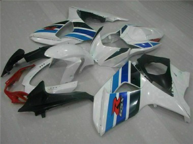 Online 2009-2016 Suzuki GSXR 1000 Full Motorcycle Fairings - White Blue Black Canada