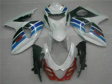 Online 2009-2016 Suzuki GSXR 1000 Full Motorcycle Fairings - White Blue Black Canada