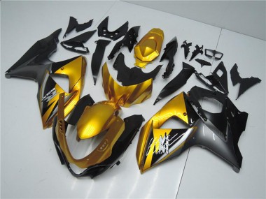 Online 2009-2016 Suzuki GSXR 1000 Motorcycle Fairings - Gold Matte Black Canada