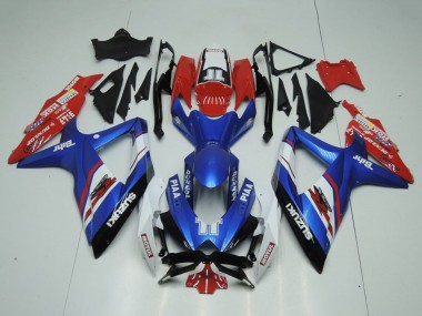 Online 2009-2016 Suzuki GSXR 1000 Motorcycle Fairings - Blue Red White Piaa Motul Canada
