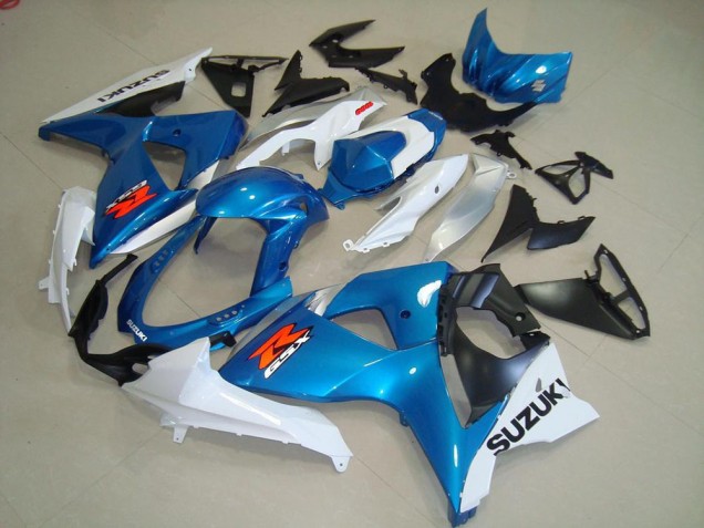 2009-2016 Suzuki GSXR 1000 Motorcycle Fairings - Light Blue White Black OEM Style Canada