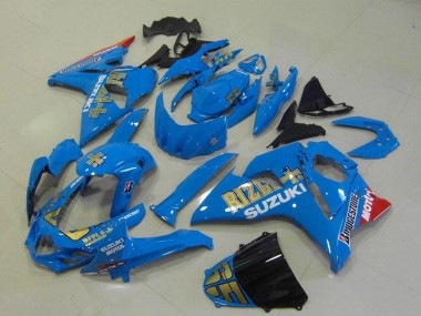 Online 2009-2016 Suzuki GSXR 1000 Motorcycle Fairings - Blue Gold Rizla Motul Canada