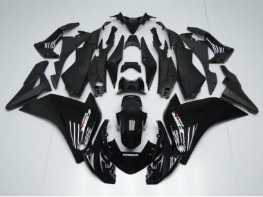 Online 2011-2015 Honda CBR250RR Motorcycle Fairings - Glossy Black Matte Black Canada
