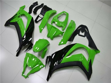 Online 2011-2015 Kawasaki ZX10R Motorcycle Fairing - Green Glossy Black Canada