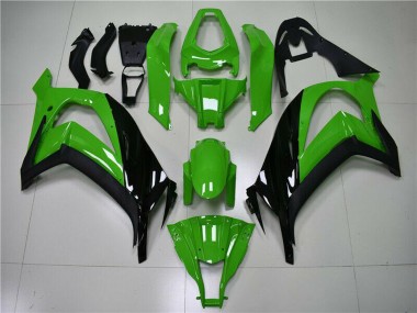 Online 2011-2015 Kawasaki ZX10R Motorcycle Fairing - Green Glossy Black Canada