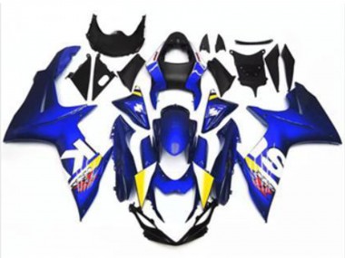 Online 2011-2024 Suzuki GSXR 600/750 Motorcycle Fairing - Blue White Canada