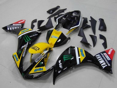 Online 2012-2014 Yamaha YZF R1 Motorcycle Fairings - Yellow White Black Red Green Monster Canada