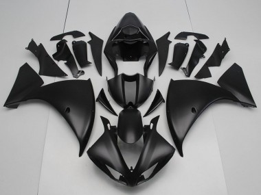 Online 2012-2014 Yamaha YZF R1 Motorcycle Fairings - Matte Black Canada