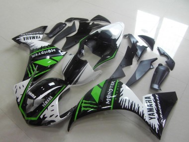 Online 2012-2014 Yamaha YZF R1 Motorcycle Fairings - White Black Green Monster Canada