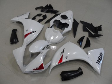 Online 2012-2014 Yamaha YZF R1 Motorcycle Fairings - White Canada