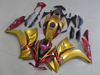 Online 2012-2016 Honda CBR1000RR Motorcycle Fairings - Gold Red HRC Canada