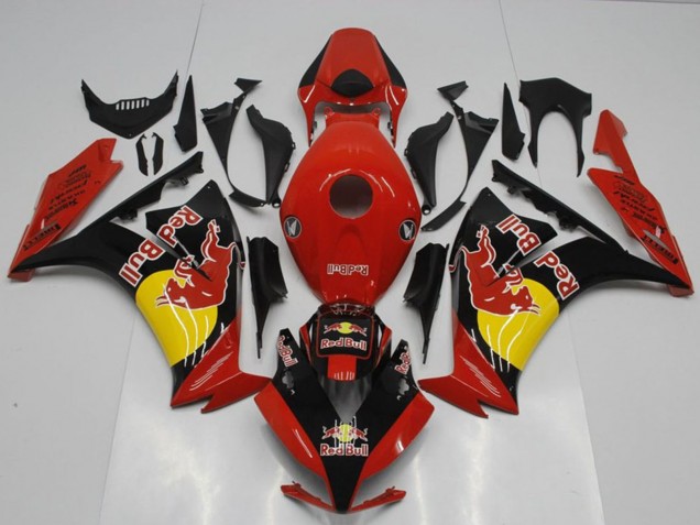 2012-2016 Honda CBR1000RR Motorcycle Fairings - Red Black Yellow Red Bull Canada