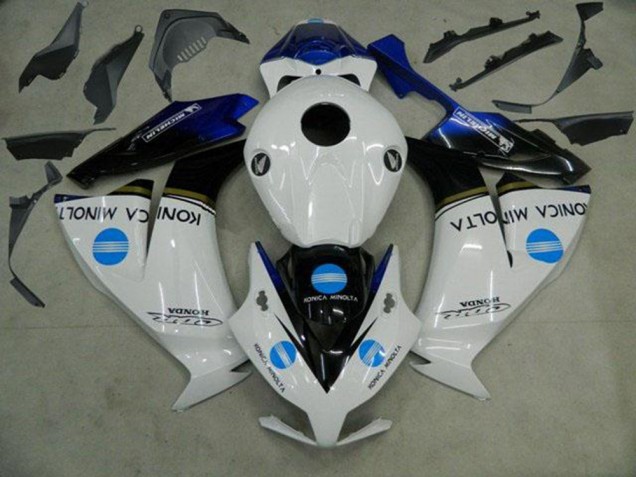 2012-2016 Honda CBR1000RR Motorcycle Fairings - White Blue Glossy Black Konica Minolta Canada