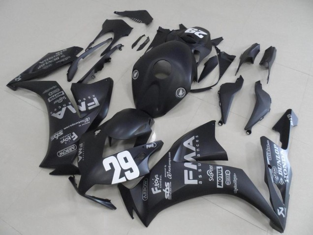 2012-2016 Honda CBR1000RR Motorcycle Fairings - Matte Black Fiaa 29 Canada