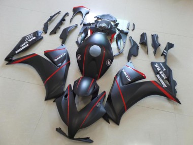Online 2012-2016 Honda CBR1000RR Motorcycle Fairings - Matte Black Red Stripe Canada