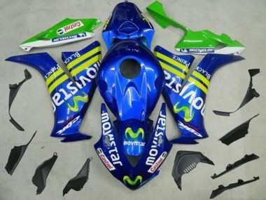 Online 2012-2016 Honda CBR1000RR Motorcycle Fairings - Blue Yellow Green MoviStar Castrol Canada