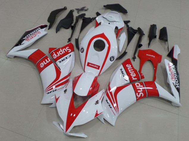 2012-2016 Honda CBR1000RR Motorcycle Fairings - White Red Black Supreme Canada