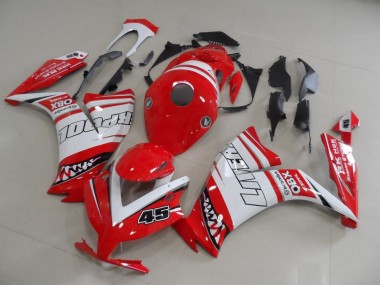 Online 2012-2016 Honda CBR1000RR Motorcycle Fairings - White Red Liverpool 45 Canada