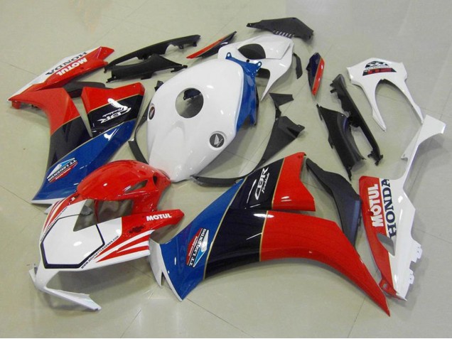 2012-2016 Honda CBR1000RR Motorcycle Fairings - White Blue Red Glossy Black TT Legends Canada