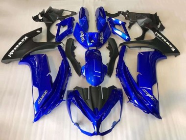 Online 2012-2016 Kawasaki EX650 Motorcycle Fairings - Blue Matte Black Canada