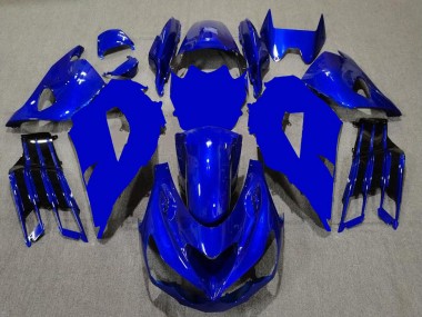 Online 2012-2024 Kawasaki ZX14R ZZR1400 Motorcycle Fairings - Blue Black Canada