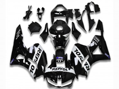 Online 2013-2023 Honda CBR600RR Motorcycle Fairings - Glossy Black White Repsol Canada