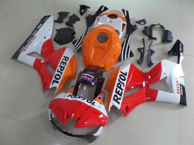 Online 2013-2023 Honda CBR600RR Motorcycle Fairing Kits - Orange White Red Glossy Black Repsol Canada