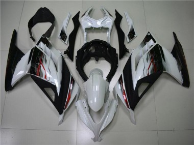 Online 2013-2024 Kawasaki Ninja 300 EX300R Motorcycle Fairing - White Red Black Canada