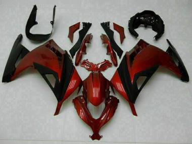 Online 2013-2024 Kawasaki Ninja 300 EX300R Motorcycle Fairings - Red Black Canada