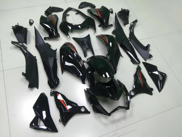 2013-2018 Kawasaki Z800 Motorcycle Fairings - Glossy Black Red Silver Canada