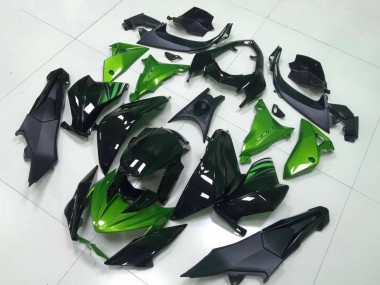 Online 2013-2018 Kawasaki Z800 Motorcycle Fairing - Green Glossy Black Canada