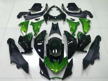 Online 2013-2018 Kawasaki Z800 Motorcycle Fairing - Green Glossy Black Canada