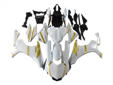 Online 2015-2019 Yamaha YZF R1 Motorcycle Fairings - White Gold Canada