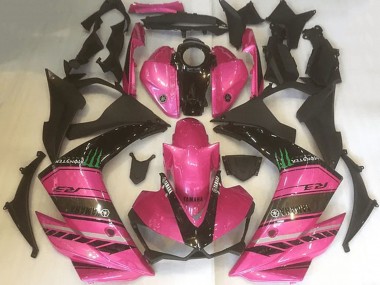 Online 2015-2018 Yamaha YZF R3 Motorcycle Fairings - Pink Black Green Monster Canada