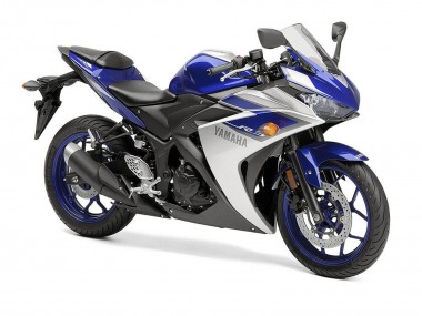 Online 2015-2018 Yamaha YZF R3 Motorcycle Fairings - Silver Blue Black Canada