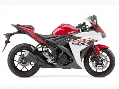 Online 2015-2018 Yamaha YZF R3 Motorcycle Fairing - White Red Black Canada